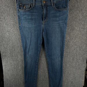 True Religion Women Size 31 Denim Jeans Stretch Blue USA Made Skinny Tapered